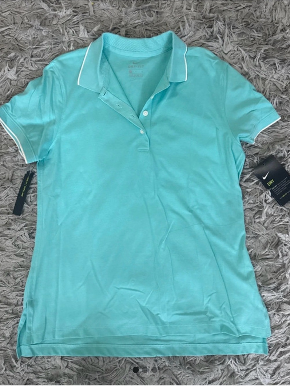Nike Women’s Aqua/White Polo Shirt